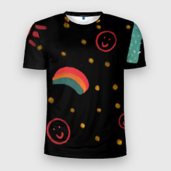 Футболка спортивная мужская Мрачное детство, цвет: 3D-принт