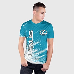 Футболка спортивная мужская Лексус Lexus, цвет: 3D-принт — фото 2