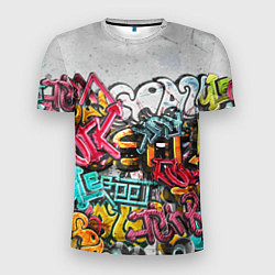 Футболка спортивная мужская Graffiti on the wall, цвет: 3D-принт