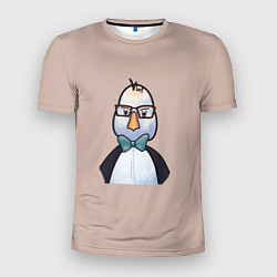 Футболка спортивная мужская Умная птица, цвет: 3D-принт