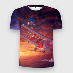 Футболка спортивная мужская AMY ROSE SONIC СОНИК Z, цвет: 3D-принт