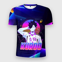 Футболка спортивная мужская КУРОО ТЕЦУРО TETSURO NEON, цвет: 3D-принт