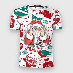 Футболка спортивная мужская Merry Christmas3D, цвет: 3D-принт
