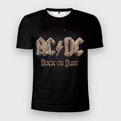 Футболка спортивная мужская ACDC Rock or Bust, цвет: 3D-принт