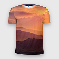 Футболка спортивная мужская Закат в горах, цвет: 3D-принт