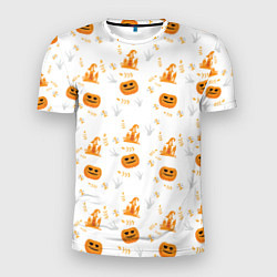 Футболка спортивная мужская Patern Halloween 23, цвет: 3D-принт