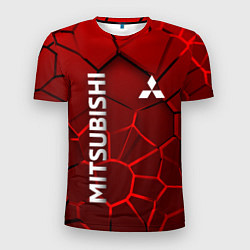 Мужская спорт-футболка Митсубиси 3D плиты