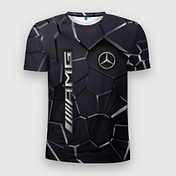 Мужская спорт-футболка Mercedes AMG 3D плиты