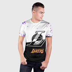 Футболка спортивная мужская Коби Брайант Los Angeles Lakers,, цвет: 3D-принт — фото 2