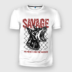 Футболка спортивная мужская Злой Доберман, цвет: 3D-принт