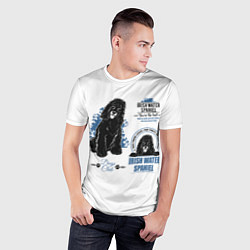 Футболка спортивная мужская Ирландский Водяной Спаниель, цвет: 3D-принт — фото 2