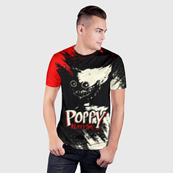 Футболка спортивная мужская Poppy Playtime: Red & Black, цвет: 3D-принт — фото 2