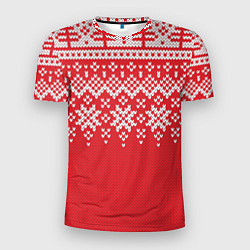 Мужская спорт-футболка Knitted Pattern