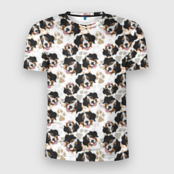 Мужская спорт-футболка Зенненхунд Бернский