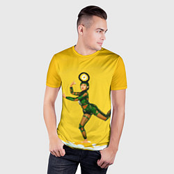 Футболка спортивная мужская Ашиникко на ромашке, цвет: 3D-принт — фото 2