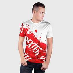 Футболка спортивная мужская Декстер, пятна крови, цвет: 3D-принт — фото 2