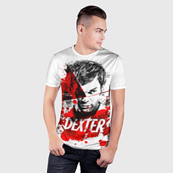 Футболка спортивная мужская Декстер Морган портрет, цвет: 3D-принт — фото 2