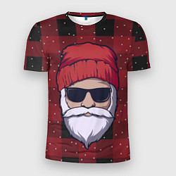 Футболка спортивная мужская SANTA HIPSTER САНТА ХИПСТЕР, цвет: 3D-принт