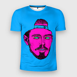 Футболка спортивная мужская Многознаал в кепке, цвет: 3D-принт