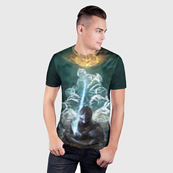 Футболка спортивная мужская Elden Ring рыцарь и предшественники серии Souls El, цвет: 3D-принт — фото 2