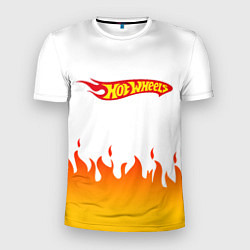 Футболка спортивная мужская Hot Wheels Logo Fire, цвет: 3D-принт