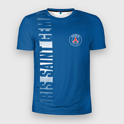 Футболка спортивная мужская PSG PARIS SAINT GERMAIN WHITE LINE SPORT, цвет: 3D-принт