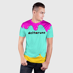 Футболка спортивная мужская Deltarune - Подтёки, цвет: 3D-принт — фото 2