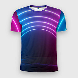 Мужская спорт-футболка Арка неонового света full version