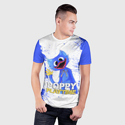 Футболка спортивная мужская POPPY PLAYTIME - ХАГГИ ВАГГИ ПРИВЕТ, цвет: 3D-принт — фото 2