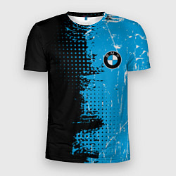 Футболка спортивная мужская BMW - КРАСКИ, цвет: 3D-принт