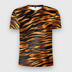 Мужская спорт-футболка В шкуре тигра