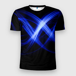 Мужская спорт-футболка Синяя бесконечность энергии