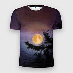 Футболка спортивная мужская Night sky with full moon by Apkx, цвет: 3D-принт