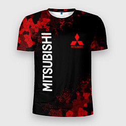 Мужская спорт-футболка MITSUBISHIC MILITARY GEOMETRY RED
