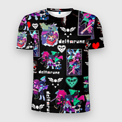 Футболка спортивная мужская DELTARUNE PATTERN ART ГЕРОИ ДЕЛЬТАРУН, цвет: 3D-принт