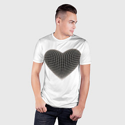 Футболка спортивная мужская HEART PRINT, цвет: 3D-принт — фото 2