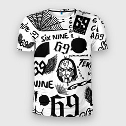 Мужская спорт-футболка 6IX9INE - Pattern