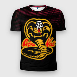Футболка спортивная мужская Кобра кай с узором, цвет: 3D-принт