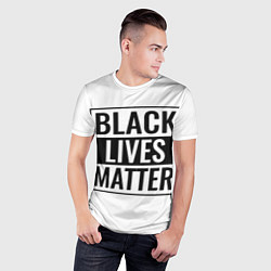 Футболка спортивная мужская Black Lives Matters, цвет: 3D-принт — фото 2