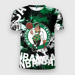 Футболка спортивная мужская Бостон Селтикс , Boston Celtics, цвет: 3D-принт