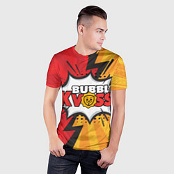 Футболка спортивная мужская Бабл квас сила, цвет: 3D-принт — фото 2