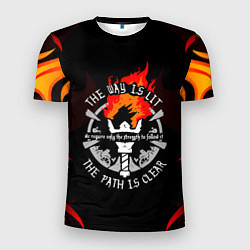 Футболка спортивная мужская DARKEST DUNGEON FIRE ФАКЕЛ, цвет: 3D-принт