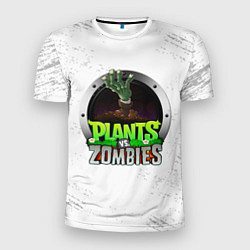 Футболка спортивная мужская Plants vs Zombies логотип, цвет: 3D-принт