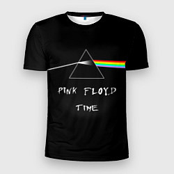 Футболка спортивная мужская PINK FLOYD TIME ПИНК ФЛОЙД ЛОГОТИП, цвет: 3D-принт