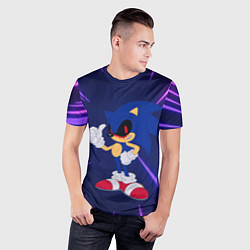 Футболка спортивная мужская SONIC EXE СОНИК, цвет: 3D-принт — фото 2