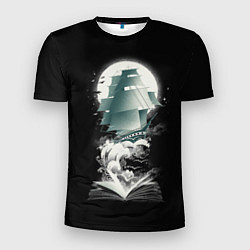 Футболка спортивная мужская Книга Путешествий, цвет: 3D-принт