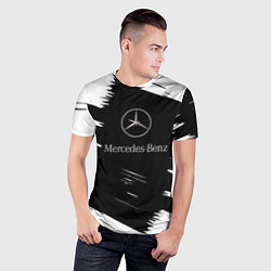 Футболка спортивная мужская Mercedes-Benz Текстура, цвет: 3D-принт — фото 2
