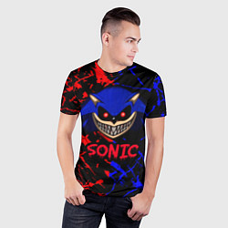 Футболка спортивная мужская SONIC EXE DARK SONIC, цвет: 3D-принт — фото 2