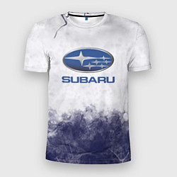 Футболка спортивная мужская Subaru Трещина, цвет: 3D-принт