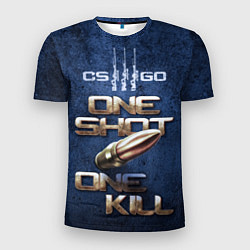 Футболка спортивная мужская One Shot One Kill CS GO, цвет: 3D-принт